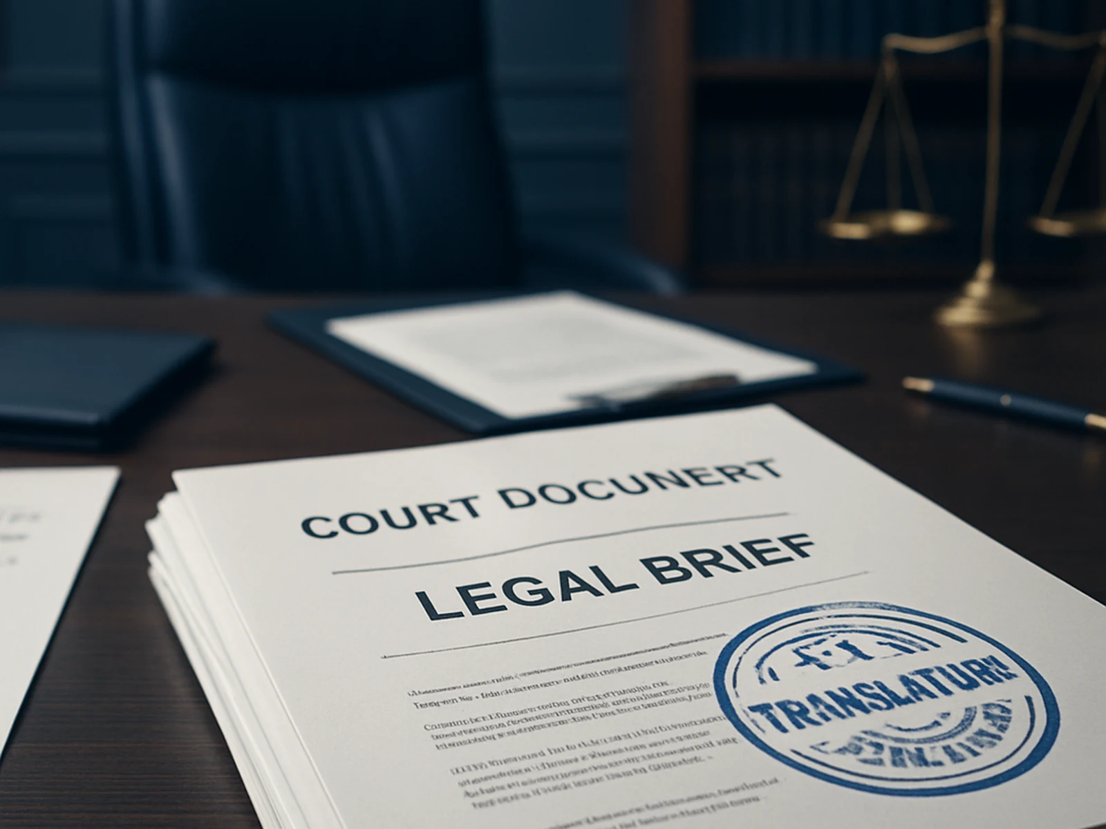 Legal & Court Document Translation